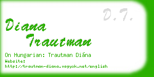 diana trautman business card